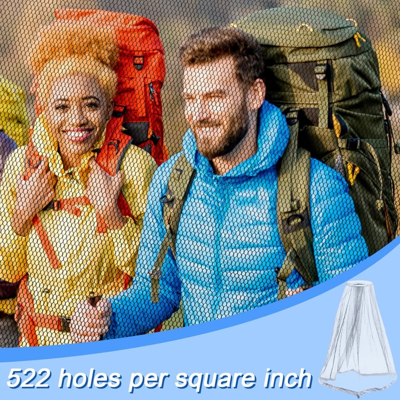 Anvin Mosquito Head Net Bug Hood for Fishing, Camping, Gardening Hat-Compatible Insect Shield Breathable Mesh Face Cover from No See Ums, Insects, Bugs(3 Pack, Upgraded One-Piece Design, Grey) - Image 5